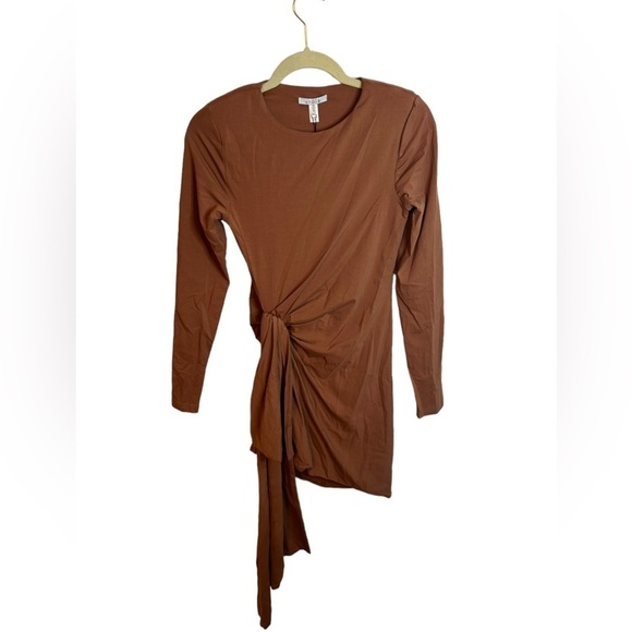 NWT ATOIR ENEMY LINES TAN DRAPED DRESS - Picture 2 of 4